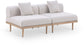 Laguna - 2 Piece Resilient Water Resistant Fabric 71" Outdoor Patio Armless Modular Loveseat