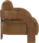 Cedra - Velvet Performance Fabric Upholstered Accent Chair - Brown Frame