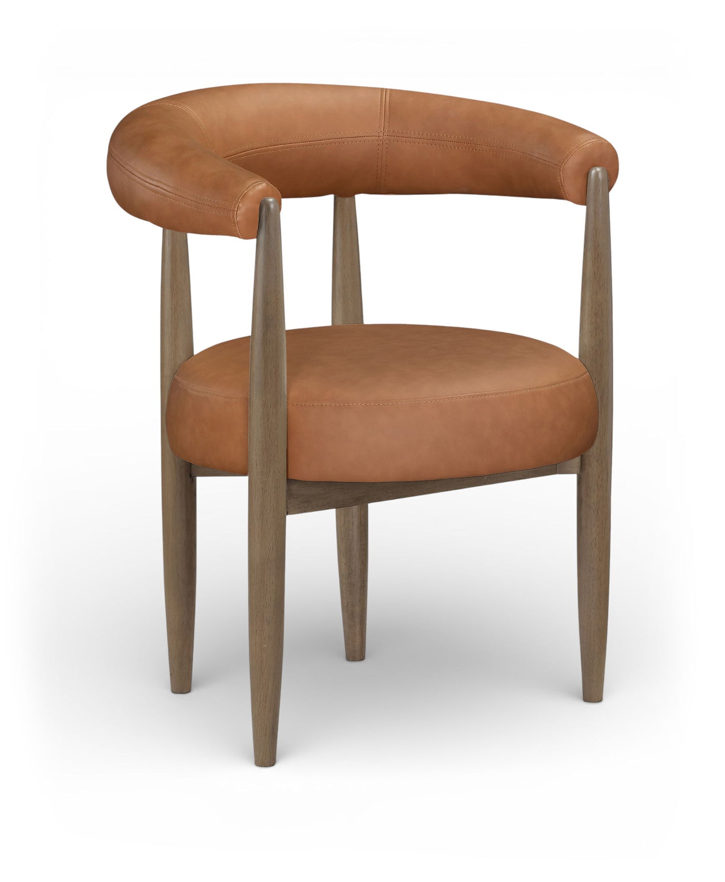 Sable - Vegan Leather Upholstered Dining Chair (Set of 2) - Brown Base