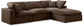 Comfy - 4 Piece Velvet Modular Sectional With Chaise