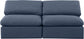 Indulge - Linen 2 Seat Modular Armless Sofa