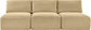 Shaggy - 3 Seat Modular Armless Sofa