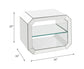 Dominic - 20" Accent Table - Mirrored