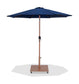 Fiji - Aluminum Patio Umbrella With Square Teak Base