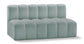 Arc - Faux Leather 2 Seats Modular Sofa