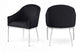 Ferro - Upholstered Dining Arm Chair With Brushed Silver Legs