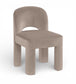 Celine - Velvet Performance Fabric Upholstered Dining Chair (Set of 2) - Taupe