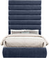 Adam - Chenille Fabric Bed With 89" Headboard