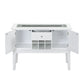 Elizaveta - Server - Faux Crystal Diamonds & White High Gloss