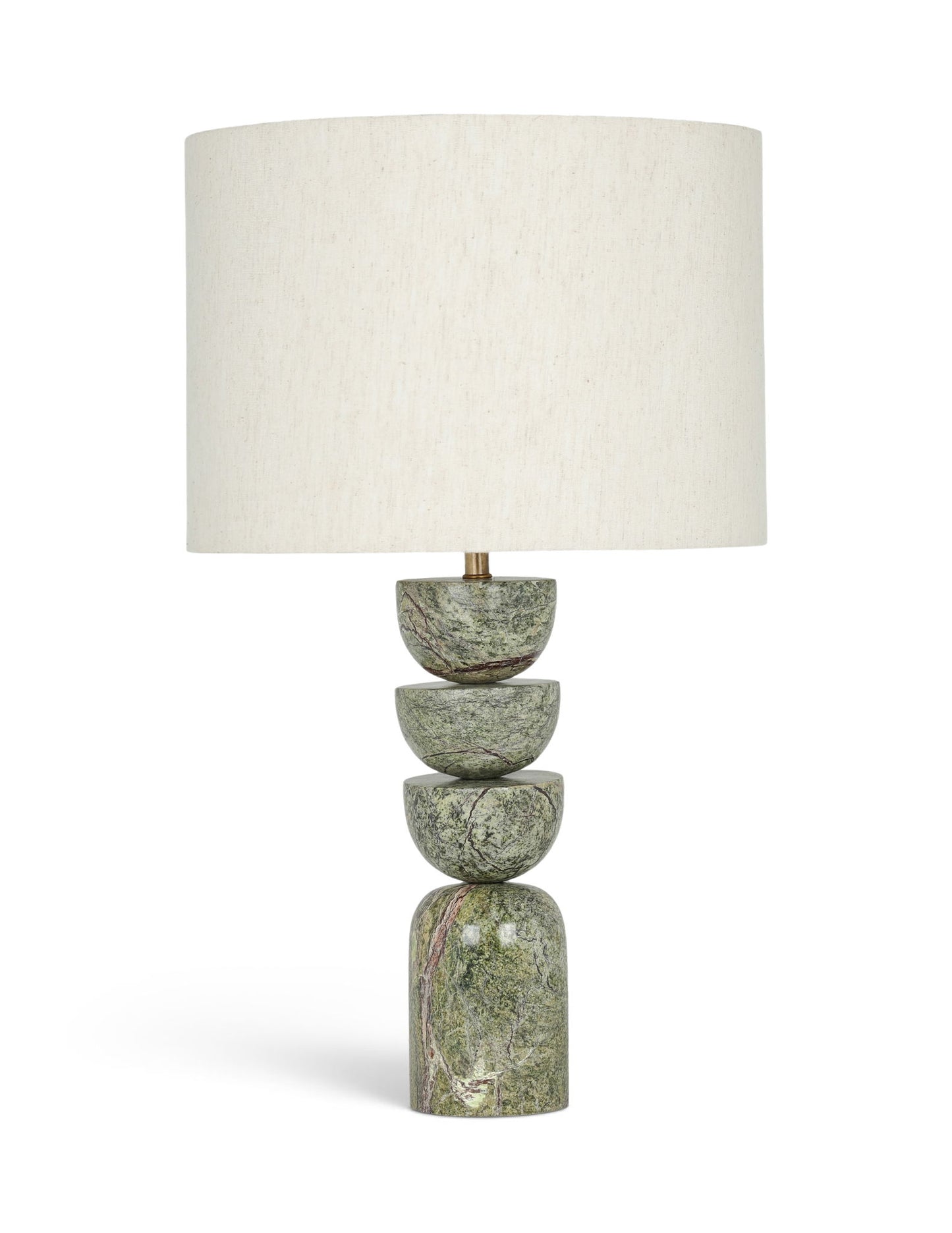 Opus - Linen Textured Fabric And Brass Table Lamp