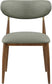 Ronda - Vegan Leather Upholstered Dining Side Chair - Walnut Legs
