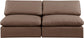 Comfy - Faux Leather Modular Armless Sofa 2 Seats