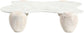Liona - Marble And Acacia Wood Coffee Table