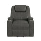 Kenmore - P1 Lift Chair With Heat Massage - Simba Dark Gray