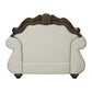 Pierce - Chair With Pillow - Beige Fabric & Cherry