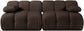 Orin - Velvet Performance Fabric Upholstered 2 Piece Modular Sofa