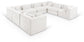 Stellar - 8 Piece Chenille Fabric Upholstered Modular Sectional