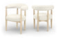 Sable - Vegan Leather Upholstered Dining Chair (Set of 2) - Painted Natural Base