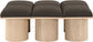 Pavilion - 6 Piece Modular Bench With Natural Base