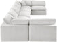 Comfy - 7 Piece Velvet Modular Armless Sectional
