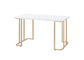 Estie - Vanity Desk (Same 93102) - White & Gold