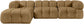 Orin - Velvet 4 Piece Modular Sectional With Chaise