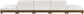Turin - Chenille Fabric Upholstered Modular Sectional - Cream