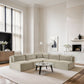 Shaggy - 5 Piece Modular Corner Armless Sectional