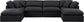 Indulge - Linen 6 Piece Modular Double Chaise Sectional