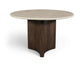 Pietra - Travertine And Mango Wood Dining Table