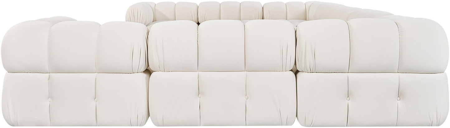 Orin - Velvet Performance Fabric Upholstered 9 Piece Sectional