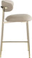 Lupita - Counter Stool With Brushed Gold Frame (Set of 2)