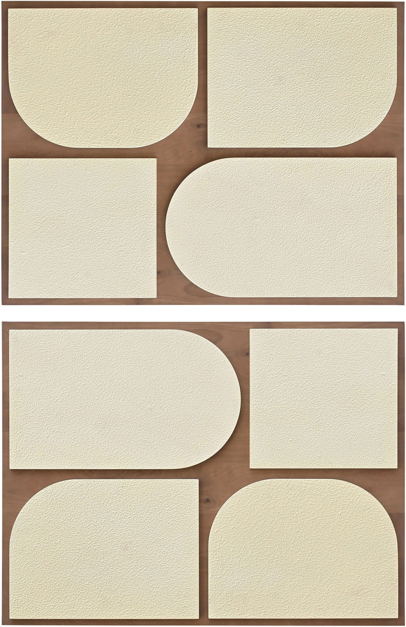 Icon - Mango Wood 2 Piece Wall Art