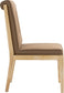 Gwendolyn - Faux Leather Dining Side Chair With Natural Frame (Set of 2)