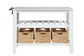 Sezye - Kitchen Island - Marble Top & White