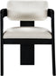 Sacha - Linen Dining Chair With Black Base (Set of 2)