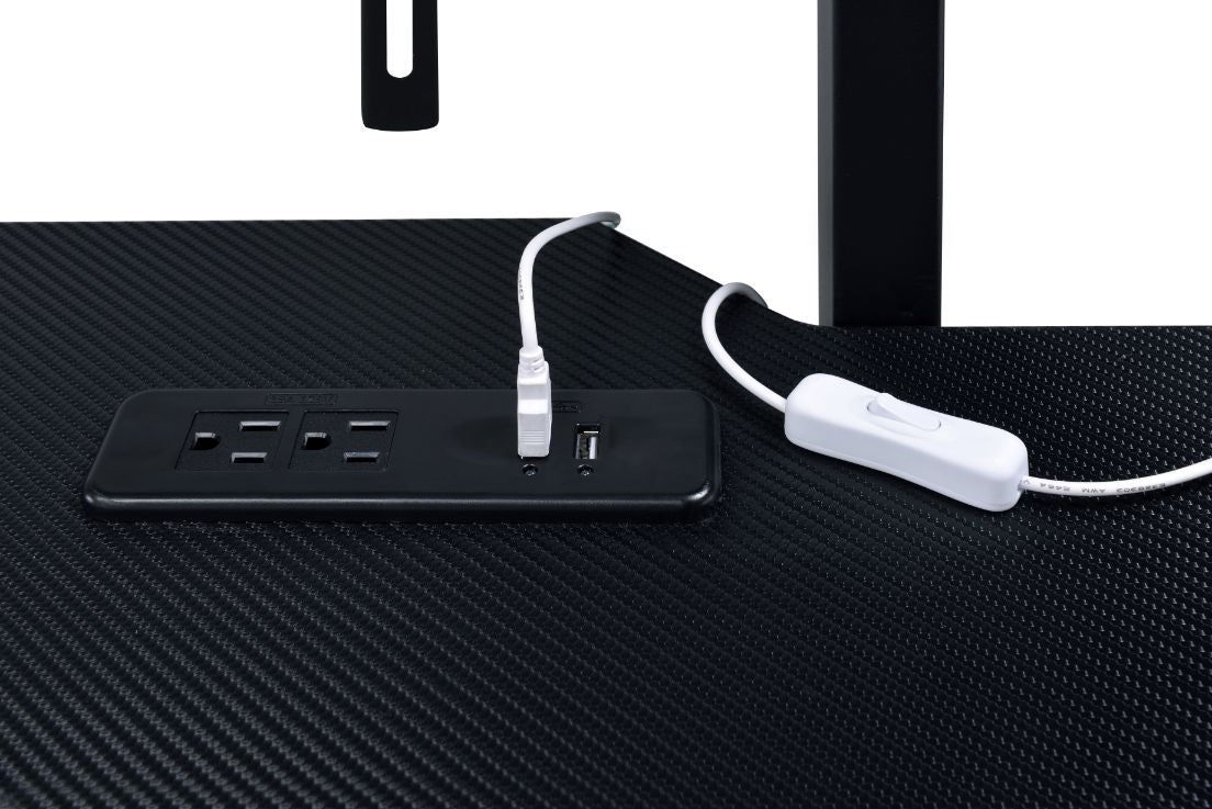Canzi - Gaming Desk With USB - Black