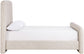 Fira - Linen Textured Fabric Upholstered Bed