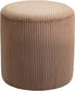 Roy - Round Microsuede Ottoman / Stool