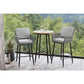 Bayhill - Bar Table - Black / Light Brown