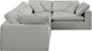 Comfy - 4 Piece Linen Fabric Modular Sectional
