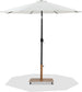 Fiji - Aluminum Patio Umbrella With Square Teak And Black Base