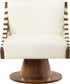 Millwin - Swivel Accent Chair With Brown Base