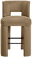 Zuno - Velvet Performance Fabric Upholstered Bar Stool (Set of 2)