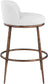 Ferro - Performance Fabric Upholstered Bar Stool - Antique Bronze