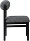 Roundhill - Fabric Dining Chair (Set of 2) - Black Frame