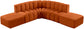 Arc - Velvet 6 Piece Corner Modular Sofa
