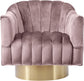 Farrah - Accent Chair with Gold Base
