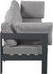 Nizuc - Outdoor Patio 4 Seat Modular Sofa With Gray Frame
