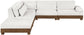 Turin - Chenille Fabric Upholstered Modular Sectional - Cream